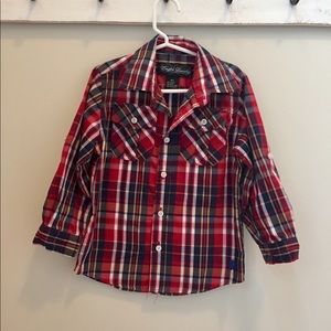 Boy’s 4T plaid button-up.